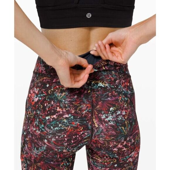 LULULEMON Invigorate High-Rise Tight 25" Sz 2 Foliage Overlay Multi - Picture 4 of 10